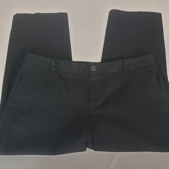 G. H. Bass & Co Black Cropped Pants womens size 10 L - Picture 1 of 6